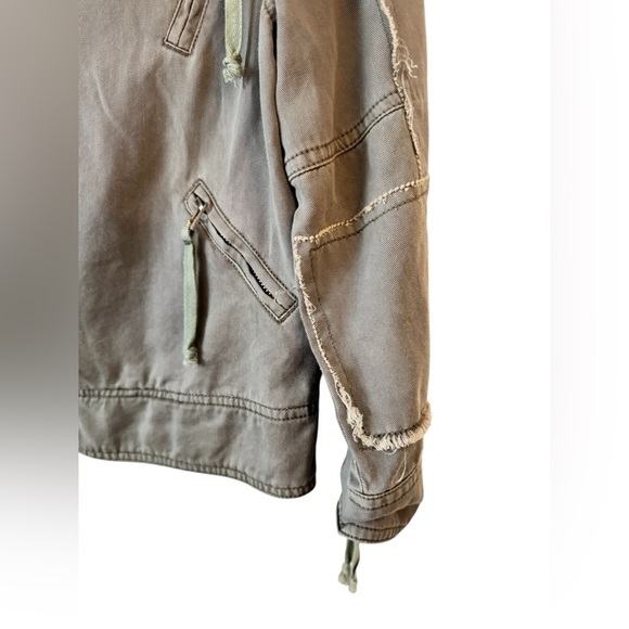 Pam & Gela  Patch Twill Moto Jacket Size S - Picture 9 of 12